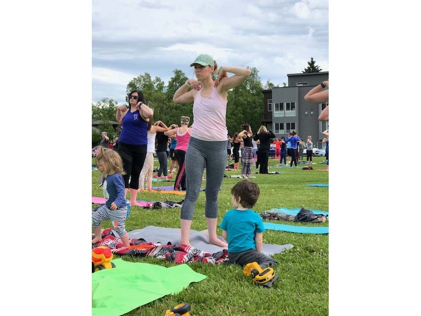Yoga In The Park In Anchorage With The Alaska Club